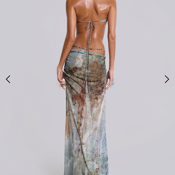 Jaded London Earthy Tones Backless Dress - Picture 6 of 7